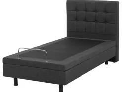 Beliani Sanky Kangas Sahkosaadettava Tummanharmaa 80 X 200 Cm Duke Clearance