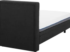 Beliani Sanky Kangas Sahkosaadettava Tummanharmaa 80 X 200 Cm Duke Clearance