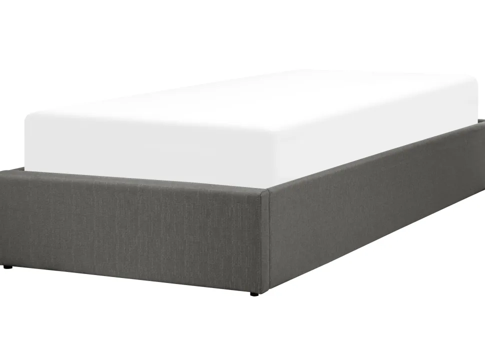 Beliani Sanky Kangas Säilytystila Tummanharmaa 90 X 200 Cm Dinan Hot