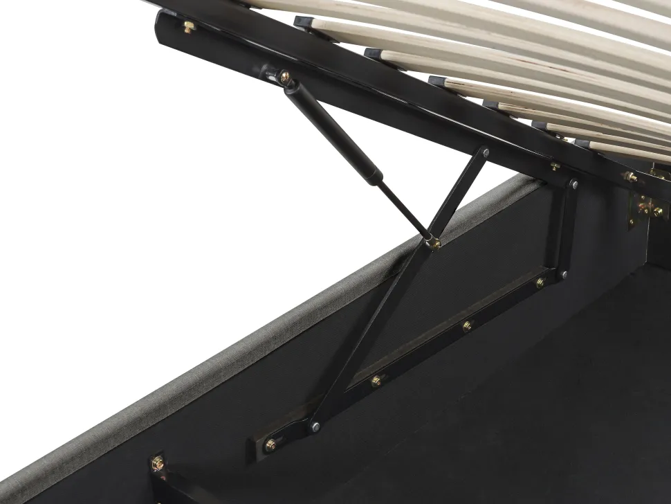 Beliani Sanky Kangas Säilytystila Tummanharmaa 90 X 200 Cm Dinan Hot