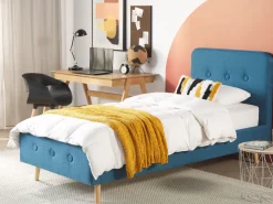 Beliani Sanky Kangas Tummansininen 90 X 200 Cm Rennes Sale