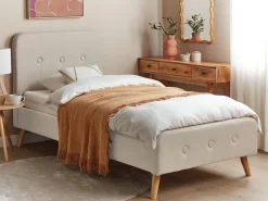 Beliani Sanky Kangas Vaalea Beige 90 X 200 Cm Rennes Cheap