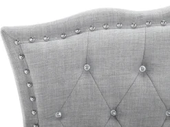 Beliani Sanky Kangas Vaaleanharmaa 90 X 200 Cm Metz Fashion