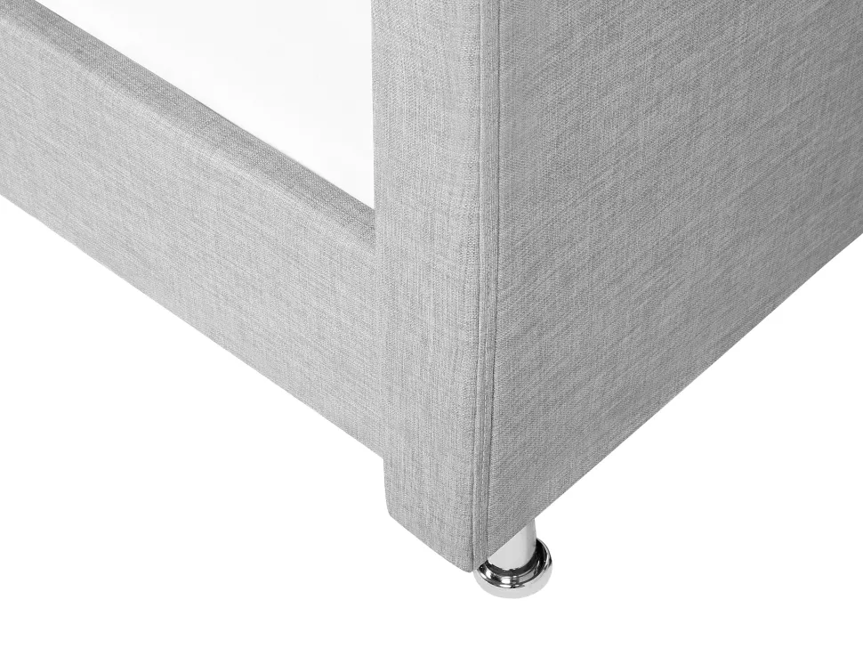 Beliani Sanky Kangas Vaaleanharmaa 90 X 200 Cm Metz Fashion