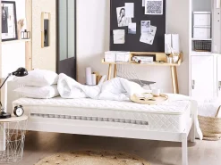 Beliani Sanky Manty Valkoinen 90 X 200 Cm Vannes Cheap