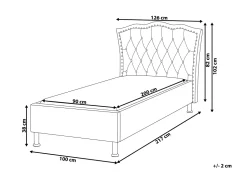 Beliani Sanky Sametti Beige 90 X 200 Cm Metz Cheap