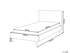 Beliani Sanky Sametti Fuksia 90 X 200 Cm Fitou Cheap