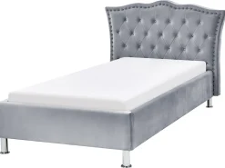 Beliani Sanky Sametti Harmaa 90 X 200 Cm Metz Fashion