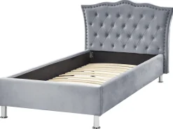 Beliani Sanky Sametti Harmaa 90 X 200 Cm Metz Fashion