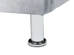 Beliani Sanky Sametti Harmaa 90 X 200 Cm Metz Fashion