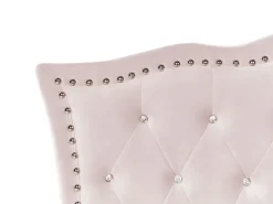 Beliani Sanky Sametti Pastellipinkki 90 X 200 Cm Metz New