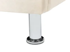 Beliani Sanky Sametti Säilytystila Beige 90 X 200 Cm Metz Outlet