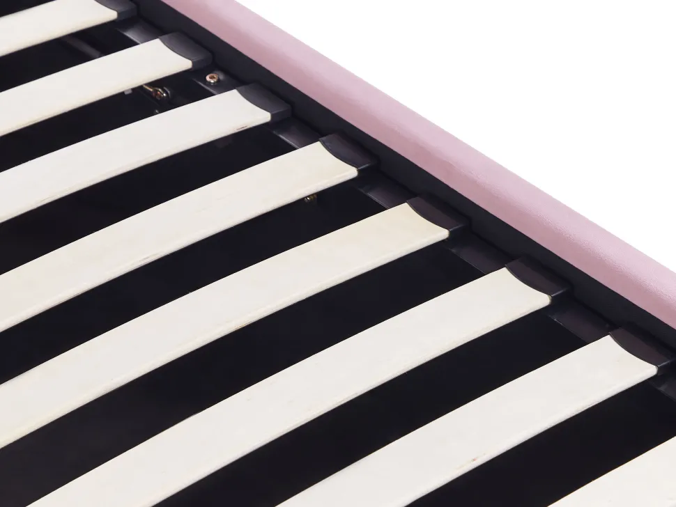 Beliani Sanky Sametti Säilytystila Vaaleanpunainen 90 X 200 Cm Anet Best