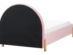 Beliani Sanky Sametti Vaaleanpunainen 90 X 200 Cm Anet Outlet