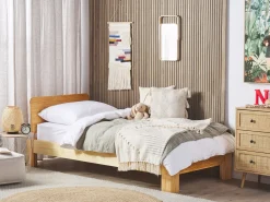 Beliani Sanky Vaalea Puu 90 X 200 Cm Royan Shop