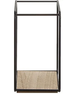 Beliani Seinahylly 5 Hyllya Metalli Musta/Vaalea Puu 4 Kpl Brito Cheap