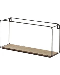 Beliani Seinahylly 5 Hyllya Metalli Musta/Vaalea Puu 4 Kpl Brito Cheap