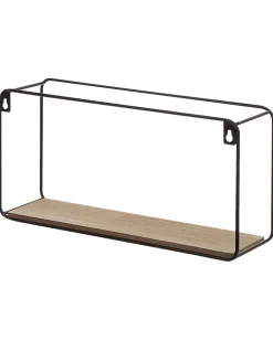 Beliani Seinahylly 5 Hyllya Metalli Musta/Vaalea Puu 4 Kpl Brito Cheap