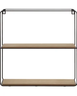 Beliani Seinahylly 5 Hyllya Metalli Musta/Vaalea Puu 4 Kpl Brito Cheap