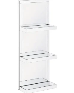 Beliani Seinahylly Peililasi 3 Hyllya Hopea Gaona Store