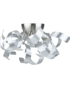 Beliani Seinavalaisin 3 Polttimoa Alumiini Hopea Icana Fashion