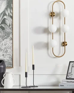 Beliani Seinavalaisin 4 Polttimoa Rauta Kulta Yango Store