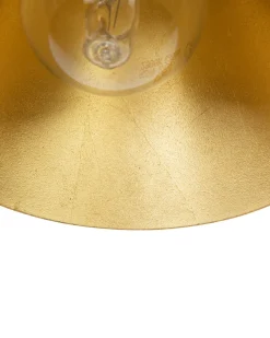 Beliani Seinavalaisin 4 Polttimoa Metalli Musta/Kulta Mersey Hot