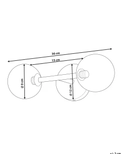 Beliani Seinavalaisin 2 Polttimoa Teras Kulta Ramis Sale