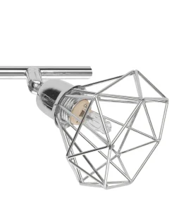 Beliani Seinavalaisin 4 Polttimoa Metalli Hopea Erma Sale