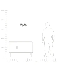 Beliani Seinavalaisin Betoni Vaaleanharmaa 2 Kpl Mistago Best