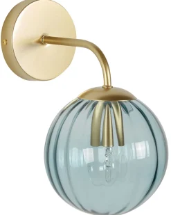 Beliani Seinavalaisin Lasi Sininen Boomi Cheap