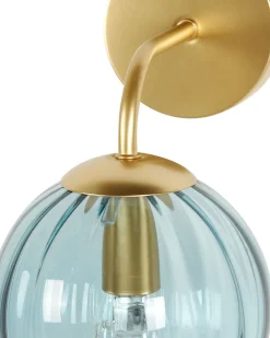 Beliani Seinavalaisin Lasi Sininen Boomi Cheap