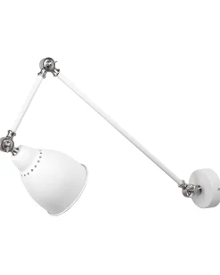 Beliani Seinavalaisin Metalli Korkea Valkoinen Mississippi Shop