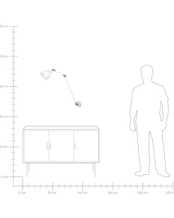 Beliani Seinavalaisin Metalli Korkea Valkoinen Mississippi Shop