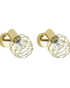 Beliani Seinavalaisin Metalli Kulta 2 Kpl Chenab Outlet