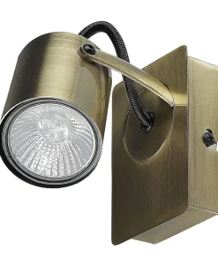 Beliani Seinavalaisin Metalli Messinki 2 Kpl Klip Shop