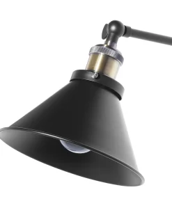 Beliani Seinavalaisin Metalli Musta 2 Kpl Narva Shop