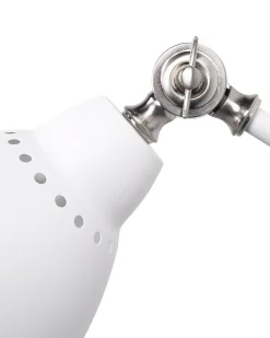 Beliani Seinavalaisin Metalli Valkoinen 2 Kpl Mississippi Cheap