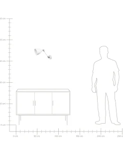 Beliani Seinavalaisin Metalli Valkoinen 2 Kpl Mississippi Cheap