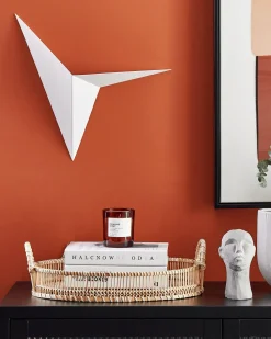 Beliani Seinavalaisin Metalli Valkoinen Briance New