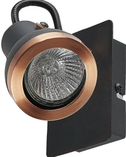 Beliani Seinavalaisin Rauta Musta/Kupari 2 Kpl Baro Sale