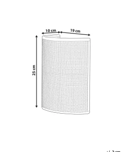 Beliani Seinavalaisin Rottinki Luonnonvari Demitrie Cheap