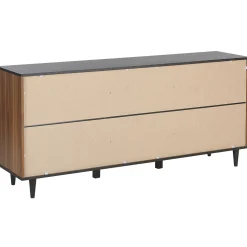 Beliani Senkki 3 Laatikkoa 2 Ovea Musta/Tumma Puu Kuro New