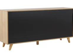 Beliani Senkki 3 Laatikkoa 2 Ovea Vaalea Puu/Valkoinen Ilion Best