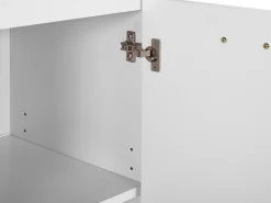 Beliani Senkki 3 Laatikkoa 2 Ovea Valkoinen Stamford New