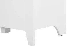 Beliani Senkki 3 Laatikkoa 2 Ovea Valkoinen Stamford New