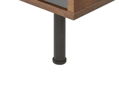 Beliani Senkki 3 Laatikkoa Kaappi Tumma Puu/Harmaa Palmer Discount