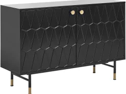 Beliani Senkki 2 Ovea 4 Hyllya Musta Adante Cheap