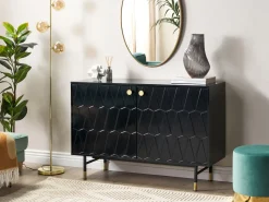 Beliani Senkki 2 Ovea 4 Hyllya Musta Adante Cheap