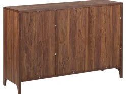 Beliani Senkki 3 Ovea 4 Hyllya Tumma Puu/Harmaa Medfort Flash Sale